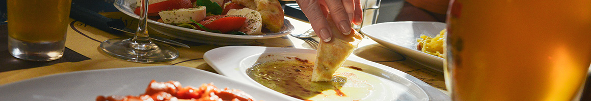 Eating Greek Mediterranean at Greek Street Grill restaurant in Riverside, CA.